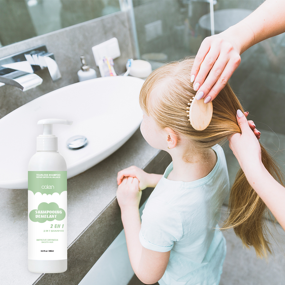 Custom Organic Children's Shampoo Hypoallergenic Cream Form with Plant Extracts No Tears Leave-In Safe for Infants Toddlers,MY SHOP