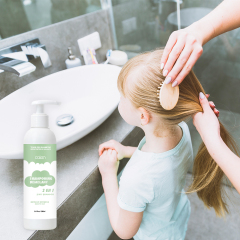 Custom Organic Children's Shampoo Hypoallergenic Cream Form with Plant Extracts No Tears Leave-In Safe for Infants Toddlers,MY SHOP