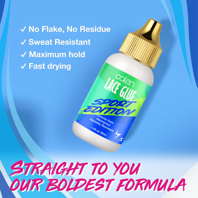 Sports Edition Extreme Hold Lace Glue Waterproof Invisible Organic Bonding for Strong Hold Wigs and Hair,oalen cosmetics