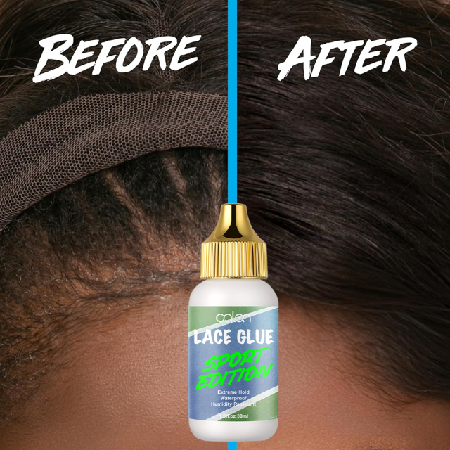 Strong Hold Lace Glue Sport Edition Non Toxic Humidity Resistant Water for Wigs Invisible Bonding Formulated for Oily Skin,oalen cosmetics