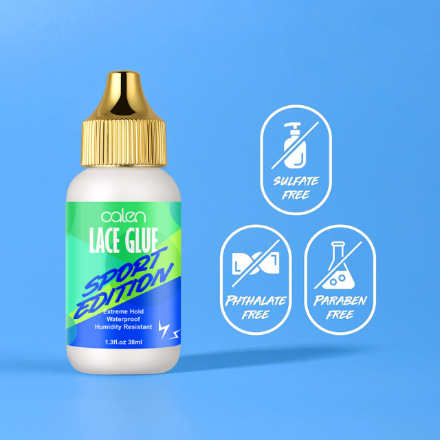 Sports Edition Extreme Hold Lace Glue Waterproof Invisible Organic Bonding for Strong Hold Wigs and Hair,oalen cosmetics