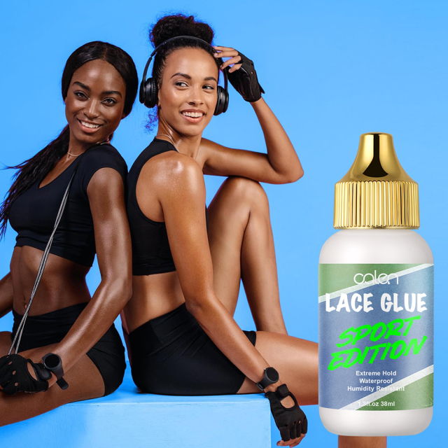 Strong Hold Lace Glue Sport Edition Non Toxic Humidity Resistant Water for Wigs Invisible Bonding Formulated for Oily Skin,oalen cosmetics