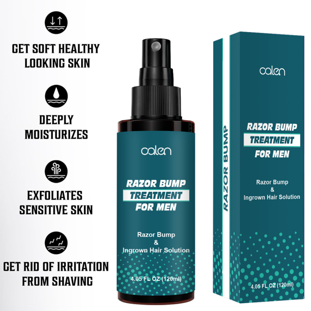 Razor Bump Stopper Ingrown Hair Treatment for Men & Women Razor Burn Relief for Bikini Area After Shave Lotion,oalen cosmetics