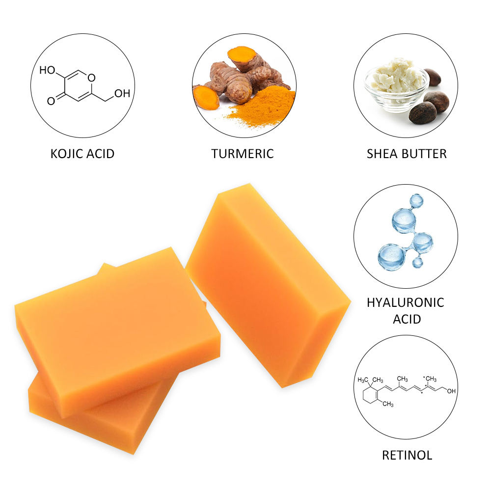 Kojic Acid Turmeric Soap Bar Dark Spot Remover for Face Even Skin Tone Moisturizing Nourishing Natural Ingredients,MY SHOP
