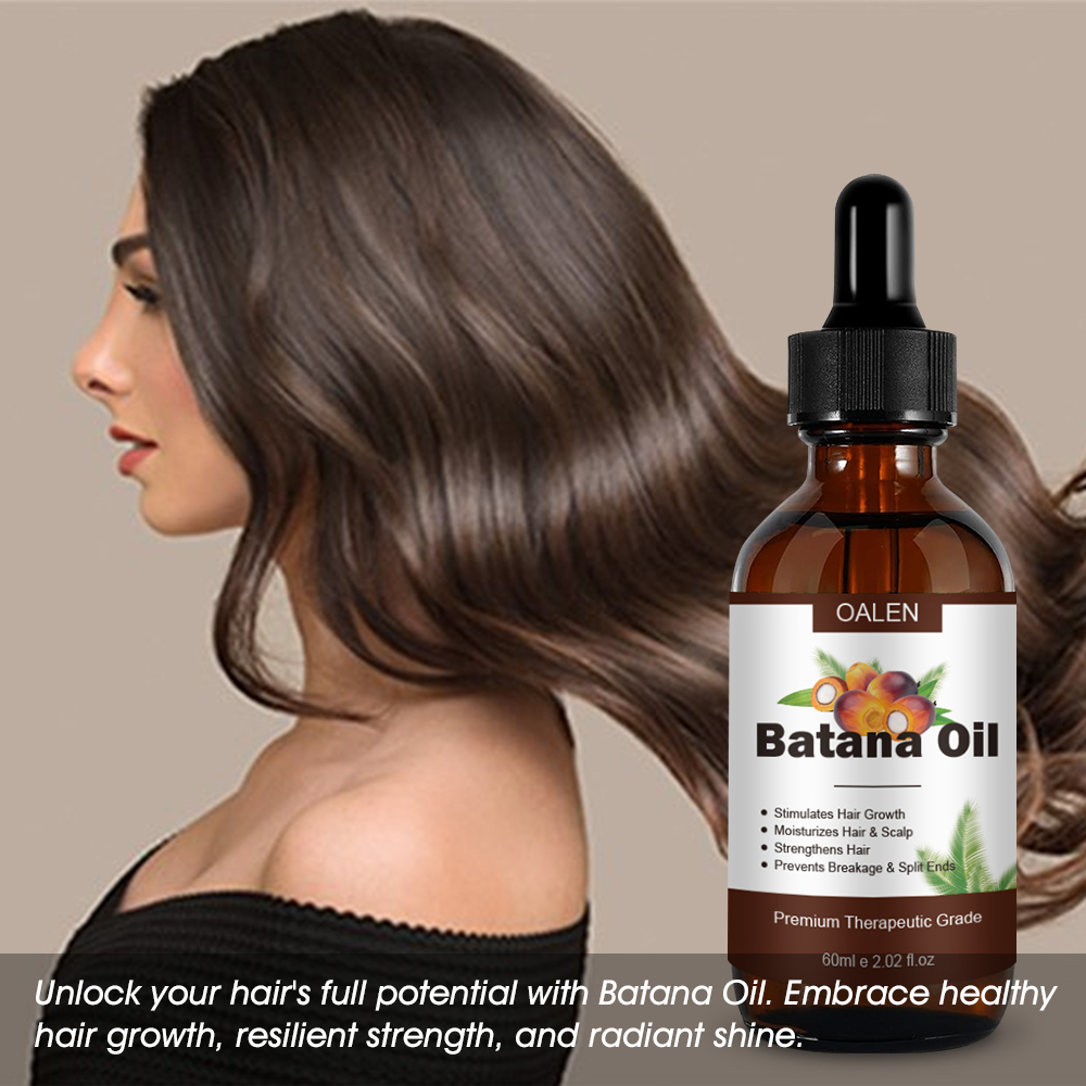 Batana Pure Natural Hair Growth Oil Nourishes Scalp Eliminates Split Ends Reduces Hair Fall Anti-Dandruff for All Hair Types,oalen cosmetics