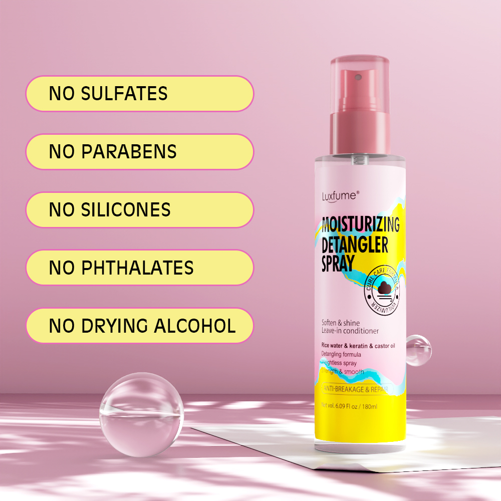 Private Label Organic Hair Care Anti-Frizzy Heat Protector for Dry Curly Hair Smoothing Damage Repair Styling Chemical,oalen cosmetics