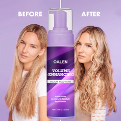 Organic Curl Foam Moisturizing Anti-Frizz Volume Enhancing Curl Mousse Hair Mousse Enhancing Curly Hair Styling Effect,oalen cosmetics
