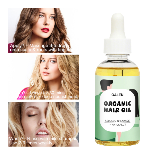 Organic Naturally Rosemary Oil Hair Growth Serum Natural Anti-Hair Loss Treatment Argan Oil Wholesale Quick Hair Growth Oil,oalen cosmetics