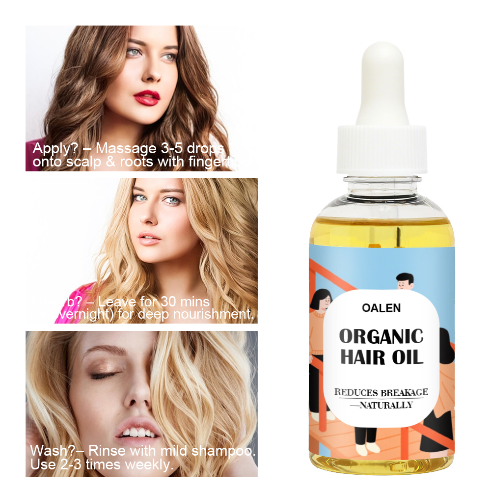 Private Label 100% Organic Vegan Scalp Nourishing Hair Oil Rosemary Infused Anti-Dandruff Anti-Hair Loss Growth Protection Serum,MY SHOP