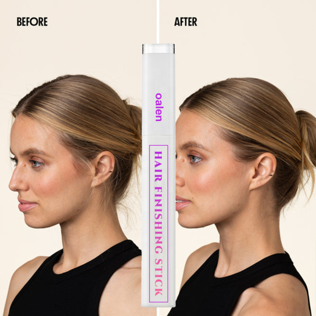 Private Label Vegan Hair Finishing Stick Rod Easy Apply for Curly Fine Dry Hair Organic Herbal Tidy Resolution,oalen cosmetics