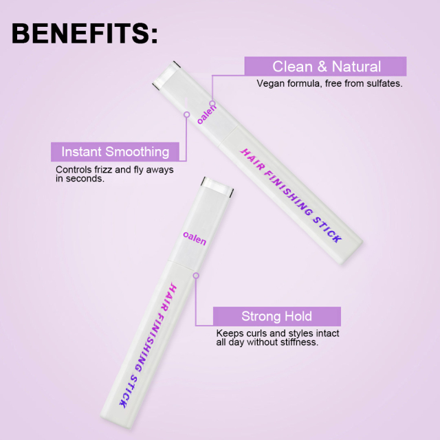 Slick Hair Wholesale Hair Finishing Stick Oalen Not Greasy Feel Shaping Anti Frizzy Small Broken Slick Stick for Ladies Girls,oalen cosmetics