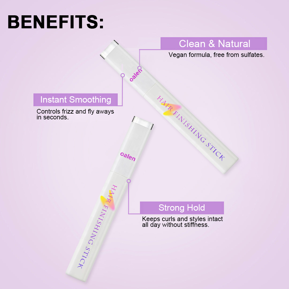 Wholesale Hair Shaping Non-Greasy and Non-Sticky Flyaway Slick Stick Quick Hair Finishing Slick Stick Private Label Smooth Hair Gel Wand,oalen cosmetics