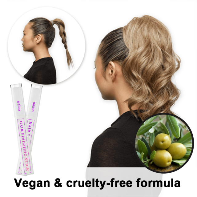 Private Label Vegan Hair Finishing Stick Rod Easy Apply for Curly Fine Dry Hair Organic Herbal Tidy Resolution,oalen cosmetics