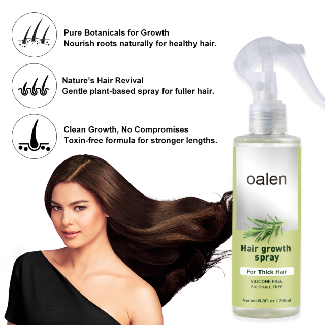 Nourishes Roots for Thicker Hair Growth Sprays for Men and Women Fast Scalp Regrowth Oil Treatment Beauty Health Product,oalen cosmetics