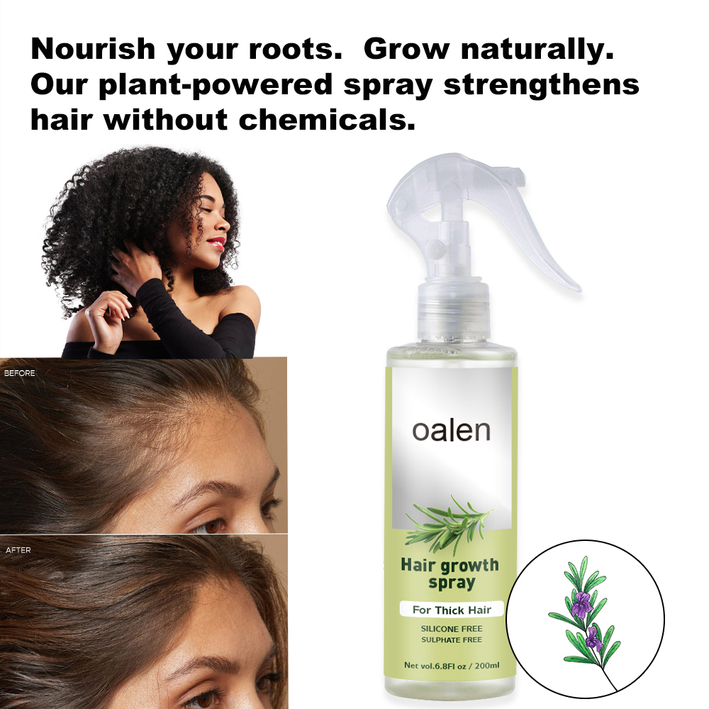 Nourishes Roots for Thicker Hair Growth Sprays for Men and Women Fast Scalp Regrowth Oil Treatment Beauty Health Product,oalen cosmetics