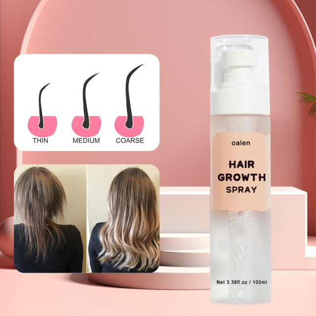Herbal Hair Growth Serum Spray Hair Care Leave in Oil Free Lightweight Absorbs Quickly Biotin Rosemary Hair Growth Spray,oalen cosmetics