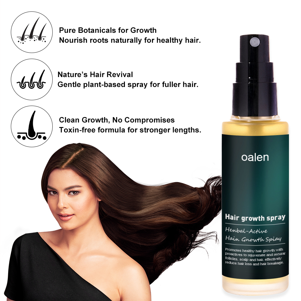 Hot Sale Hair Care Oalen Hair Spray Grow Moisturizing Strong Organic Oalen Hair Growth Spray,MY SHOP