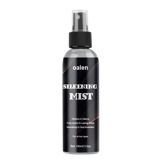 Sale Luxfume Customs Logo Hair Silk Mist Heat Protectant Smooth Soft Silkening Mist Hair Shine Spray,oalen cosmetics