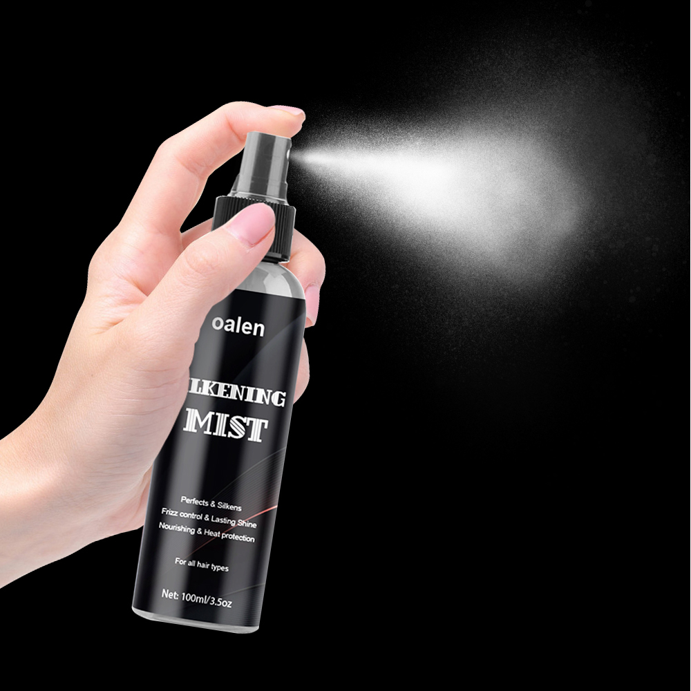 Sale Luxfume Customs Logo Hair Silk Mist Heat Protectant Smooth Soft Silkening Mist Hair Shine Spray,oalen cosmetics