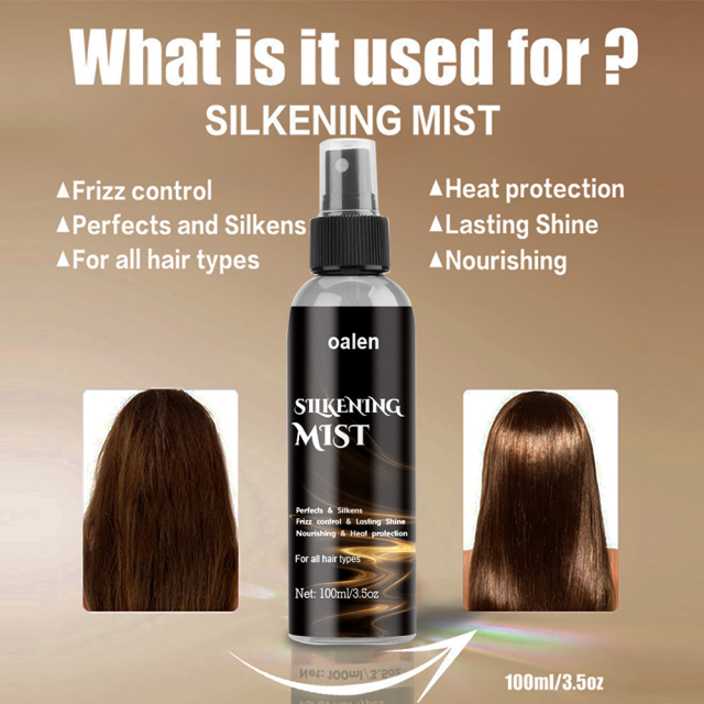 Leave-in Conditioner Spray Anti Frizz Smooth Moisturizing Silkening Mist Spray for Hair,MY SHOP