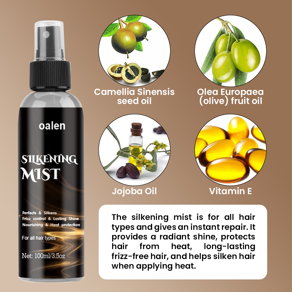 Leave-in Conditioner Spray Anti Frizz Smooth Moisturizing Silkening Mist Spray for Hair,MY SHOP