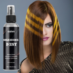 Sale Luxfume Customs Logo Hair Silk Mist Heat Protectant Smooth Soft Silkening Mist Hair Shine Spray,oalen cosmetics