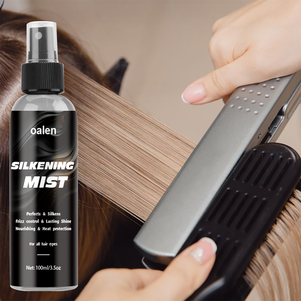Protector Heat Protectant Spray for Hair Private Label Silkening Mist Spray for Hair,oalen cosmetics