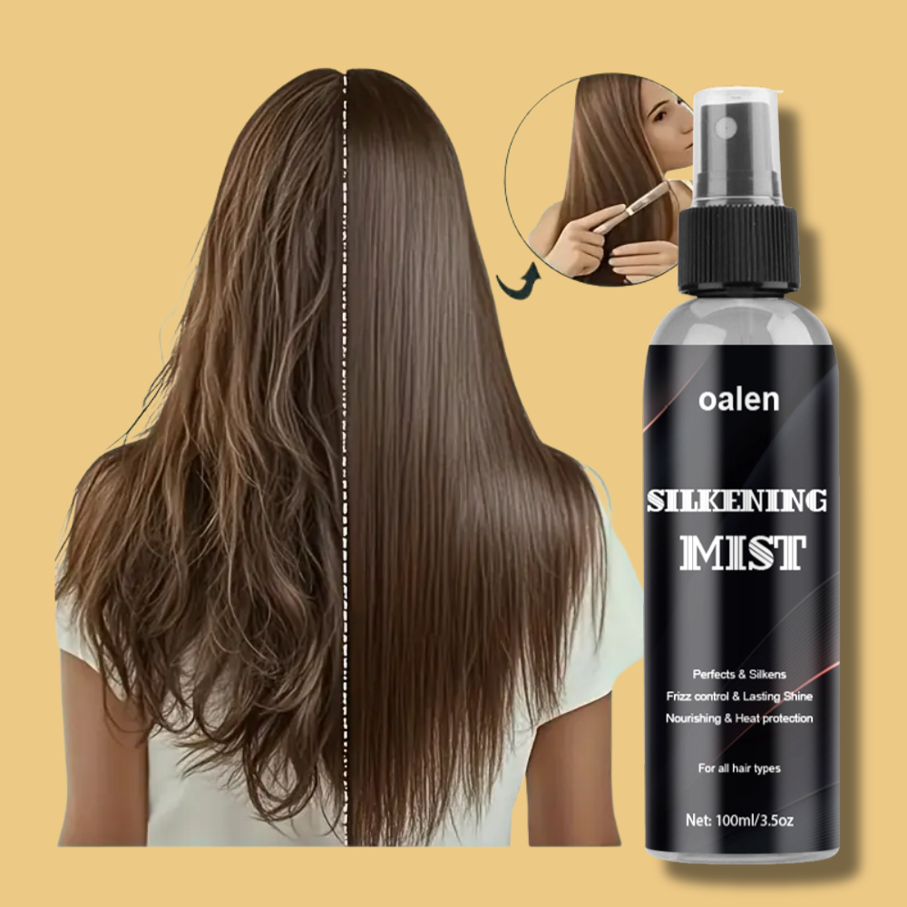 Sale Luxfume Customs Logo Hair Silk Mist Heat Protectant Smooth Soft Silkening Mist Hair Shine Spray,oalen cosmetics