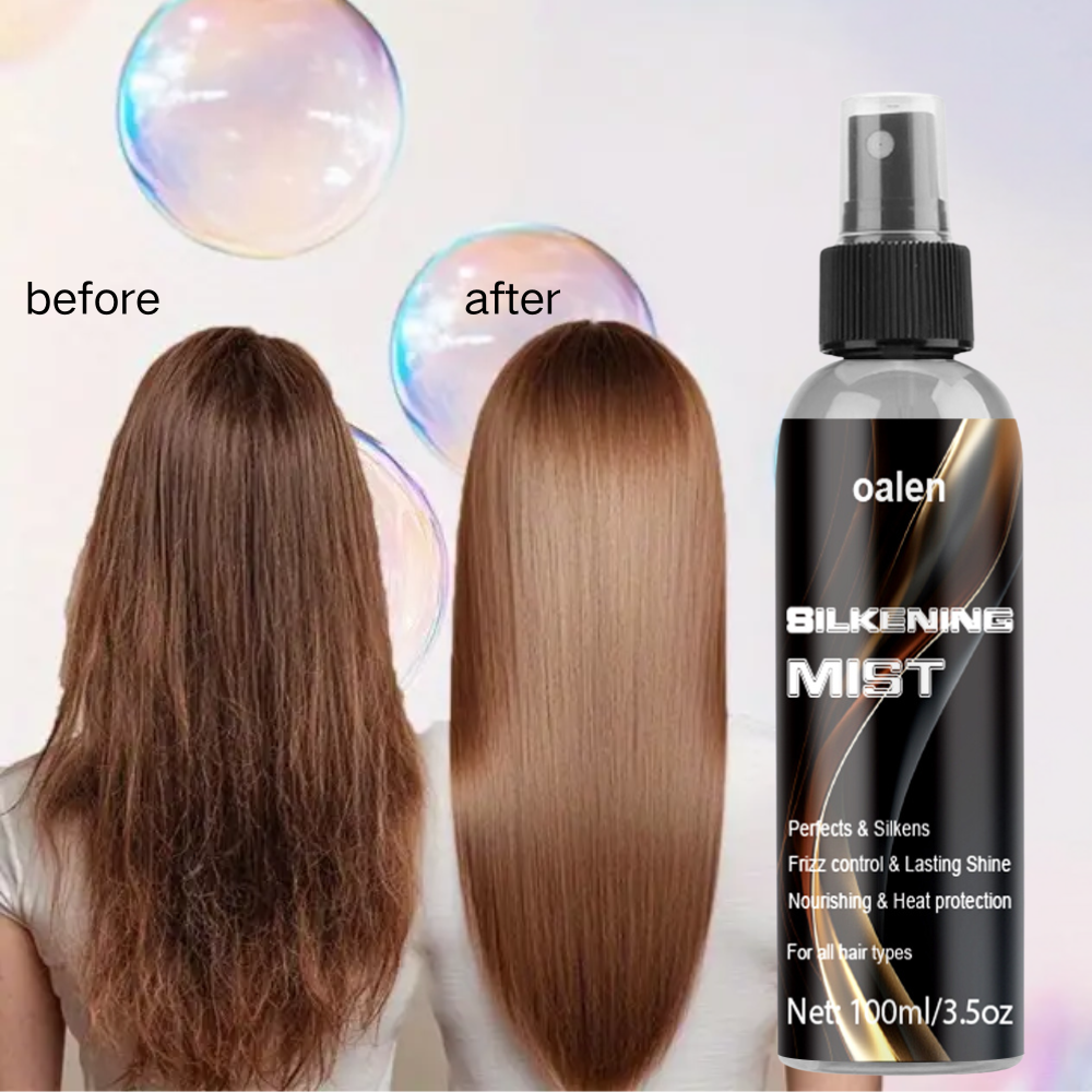 Heat Protection Hair Spray Silkening Mist Spray for Hair Thermal Resistant Styling Products,oalen cosmetics