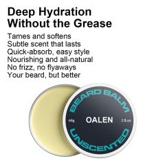 Private Label OEM Wholesale Beard Wax & Balm Organic Men's Care Musk Scent Beard Balm,oalen cosmetics
