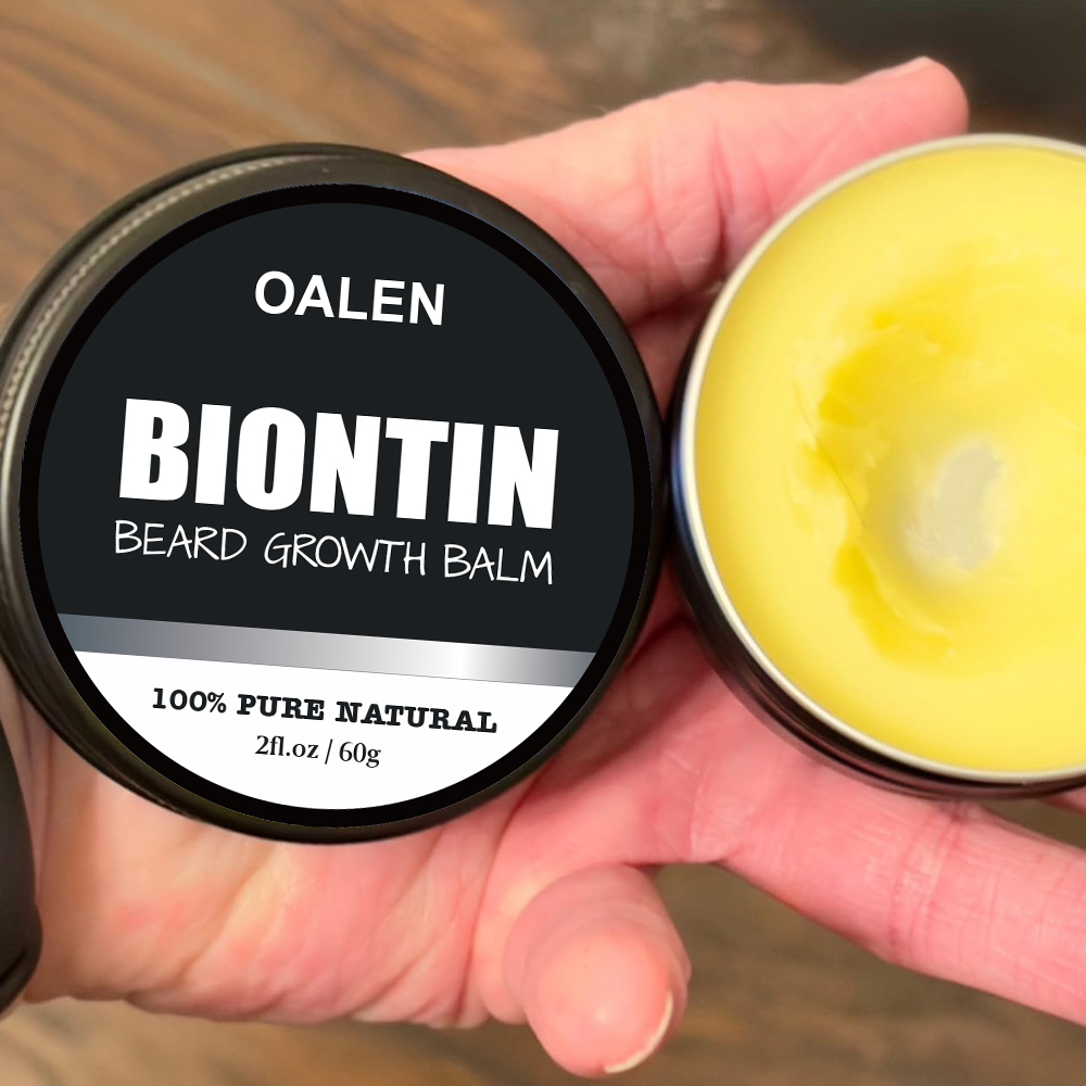 Private Label 100% Organic Scented Mens Beard Balm Cream Strong Hold Vanilla Mustache Care Wax for Natural Ingredients,oalen cosmetics