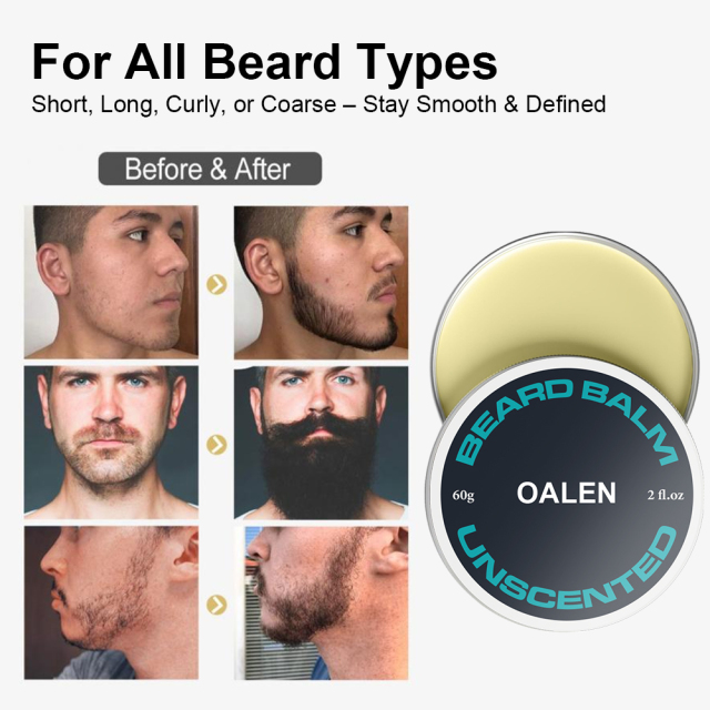 Private Label OEM Wholesale Beard Wax & Balm Organic Men's Care Musk Scent Beard Balm,oalen cosmetics