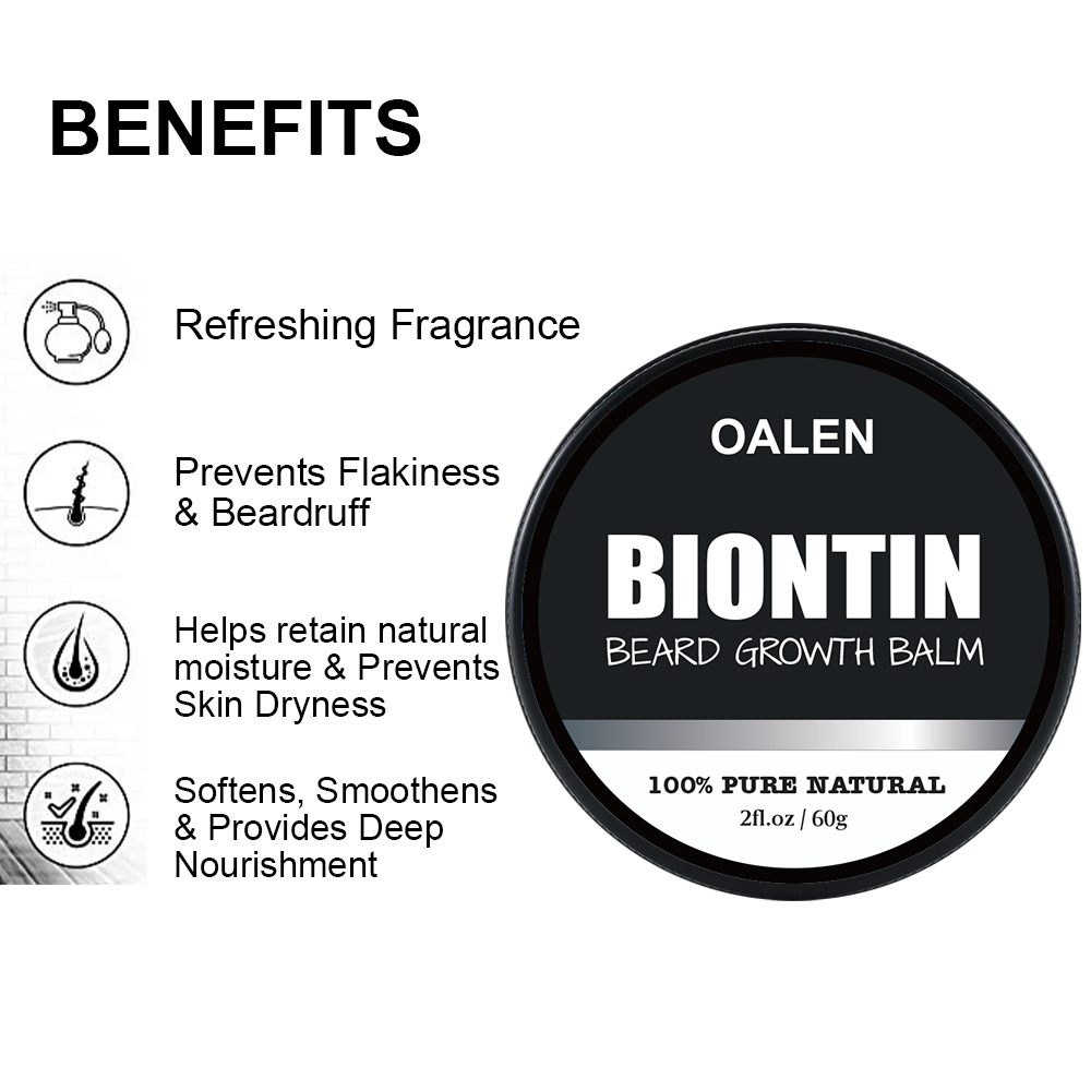 Private Label 100% Organic Scented Mens Beard Balm Cream Strong Hold Vanilla Mustache Care Wax for Natural Ingredients,oalen cosmetics
