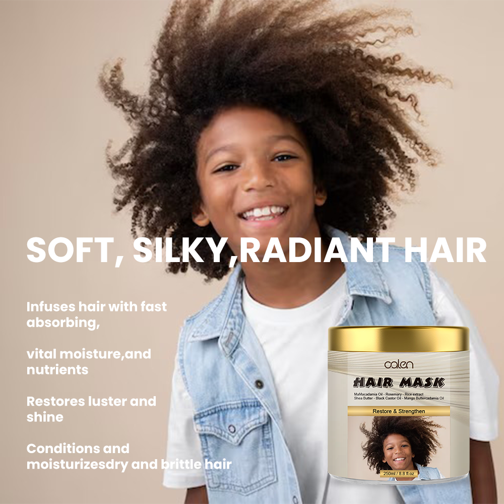children's broken hair styling comb, containing mint extract, hyaluronic acid and hibiscus flower extract Hair Mask for Kids Anti-Frizz Hydrating Moisturizing,MY SHOP