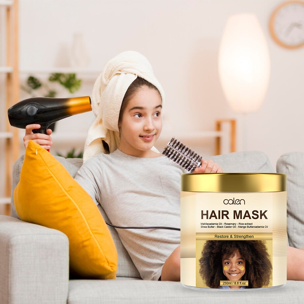 Custom Brand Multi-Purpose Haircare Styling Gentle Repair Hair Mask for Kids Anti-Frizz Hydrating Moisturizing,oalen cosmetics