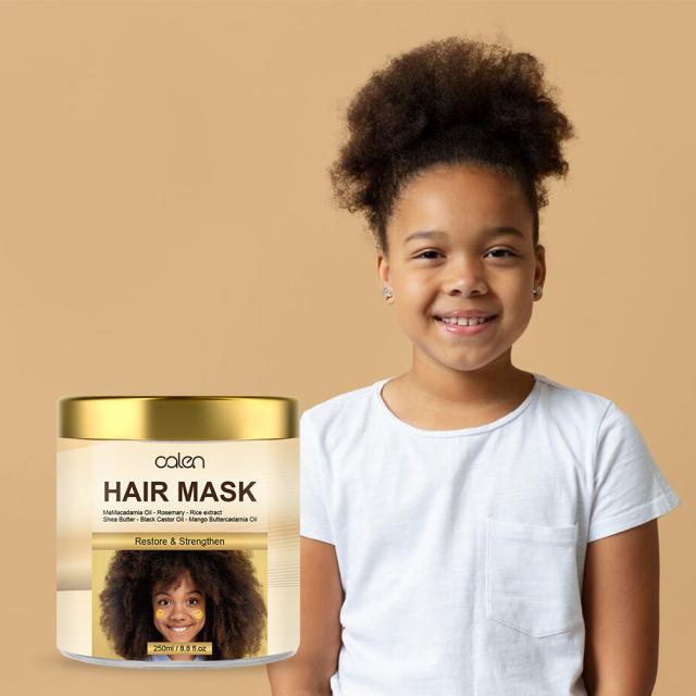 Custom Brand Multi-Purpose Haircare Styling Gentle Repair Hair Mask for Kids Anti-Frizz Hydrating Moisturizing,oalen cosmetics