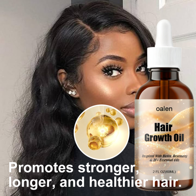 60ML Hair Growth Oil Veganic Natural Keratin Treatment with Rosemary Essential Oils Fast Hair for Serum,oalen cosmetics