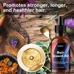 OEM Natural Herbal Rosemary Castor Anti-hair Loss Hair Lotion Pure Plant Scalp Treatment Essential Oil Hair Growth Oil,oalen cosmetics