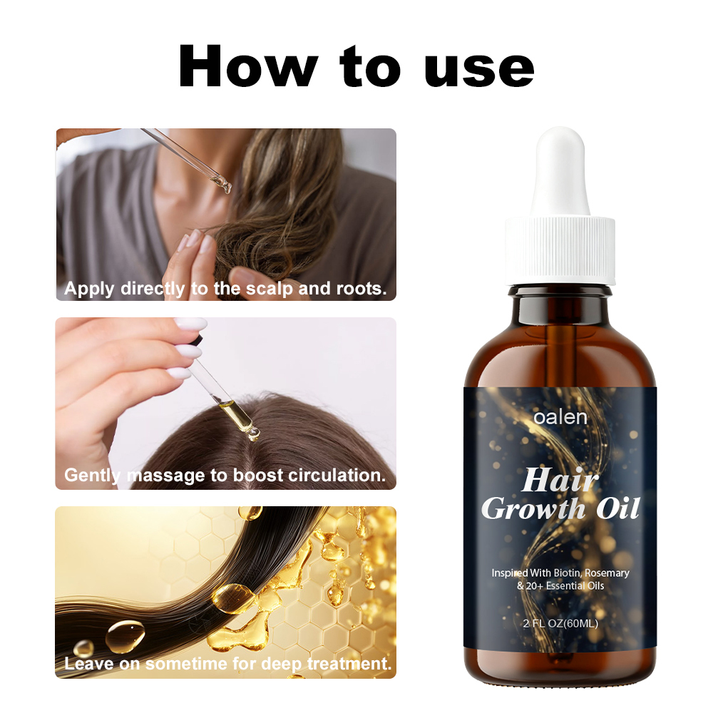 Women's Hair Growth Oil Veganic Natural Keratin Treatment with Rosemary Essential Oils Fast Hair for Serum,MY SHOP