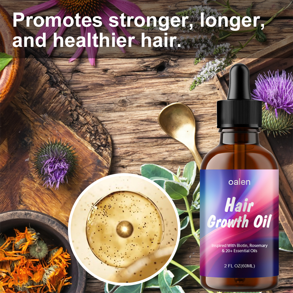 Private Label 100% Natural Organic Herbal Hair Growth Oil Serum Rosemary Castor Scalp Strengthening 60ml,MY SHOP