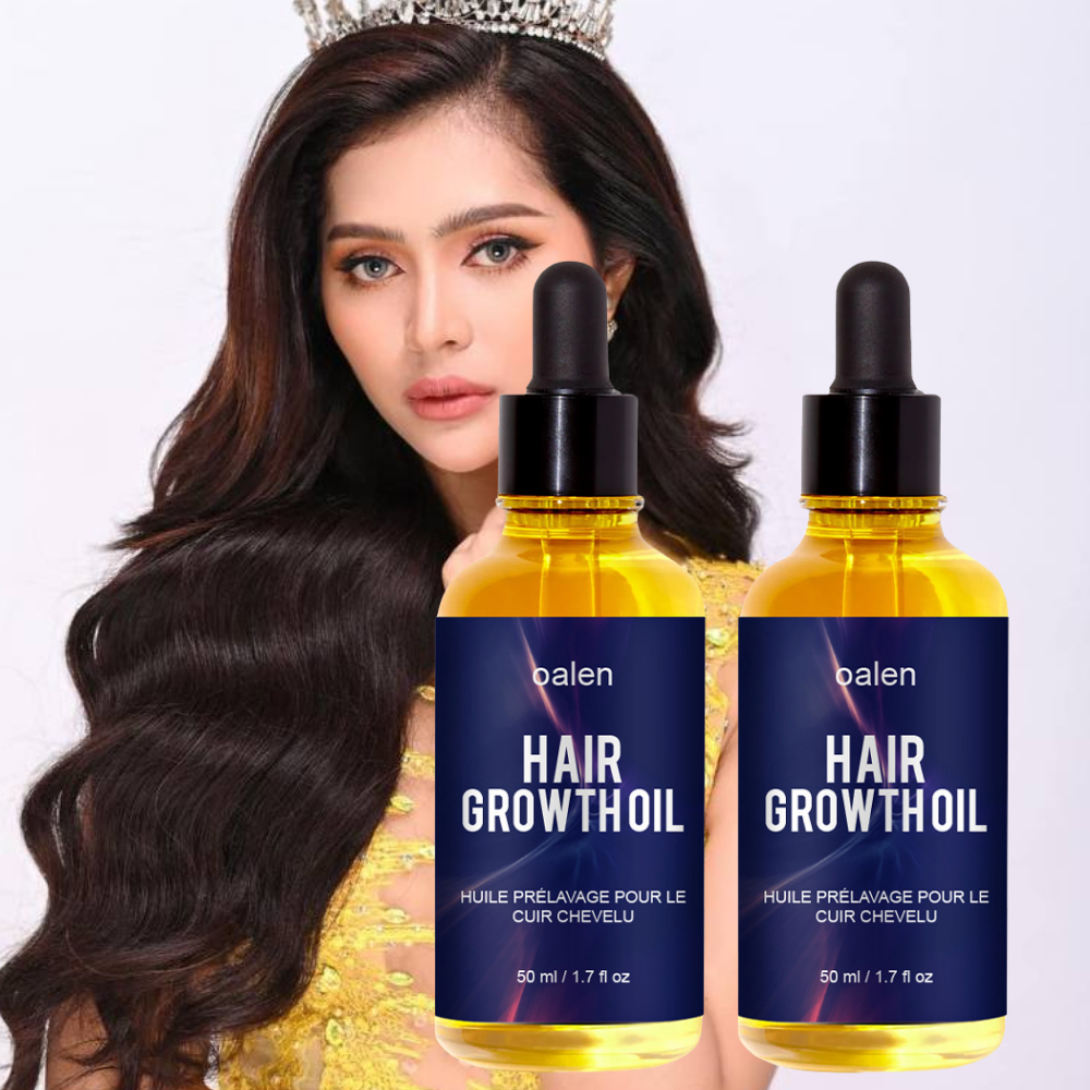 50ml Natural Organic Herbal Hair Growth Oil Serum Rosemary Castor Scalp Strengthening,oalen cosmetics