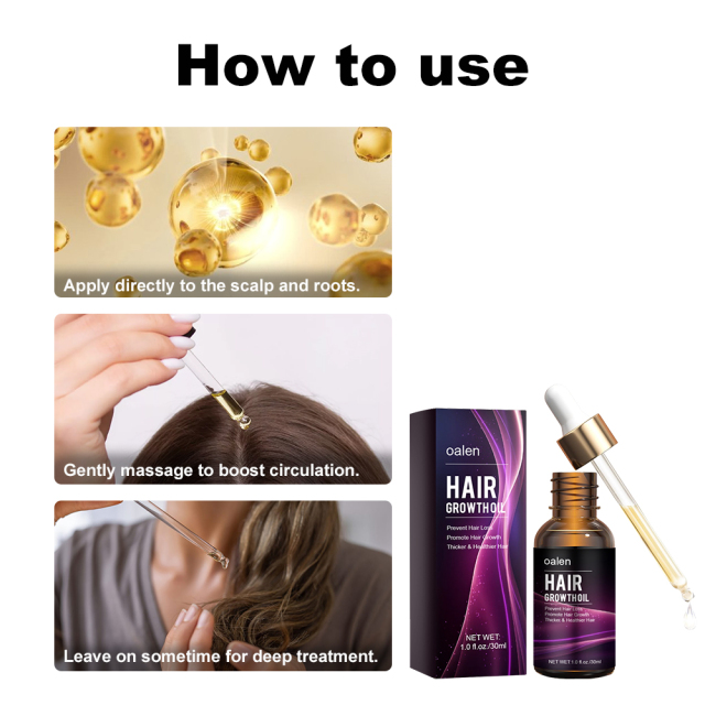 Organic Repair Serum Scalp Massage Hair Growth Oil Anti Hair Loss Keratin Rosemary Oil Hair Treatment,MY SHOP