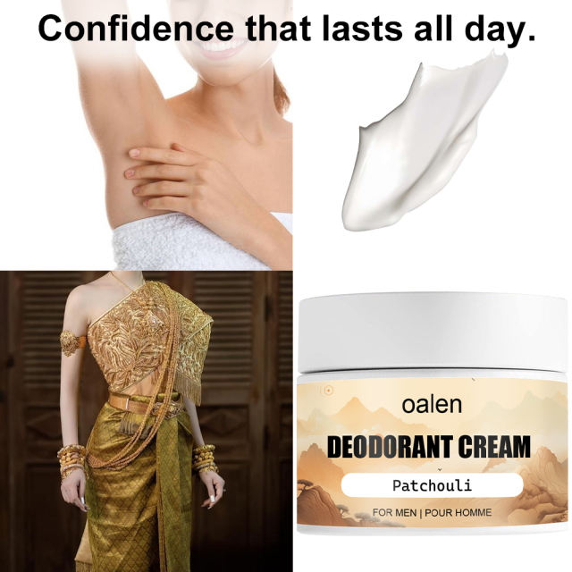 Custom Herbal Body Odor Treatment Deodorant Long Lasting 50ml Underarm Odor Removal Cream Moisturizer Fragrance for Daily Use,oalen cosmetics