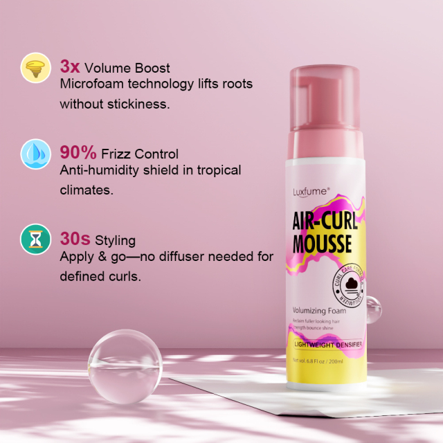 Braid Foam Strong Hold Hair Mousse Private Label Edge Control Moisturizing Hair Mousse Styling Foam for Braids,oalen cosmetics