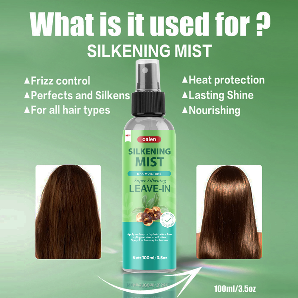Oalen Customized Label Anti-Frizz Smoothing Long Lasting Shiny Silk Mist Hair Spray,MY SHOP