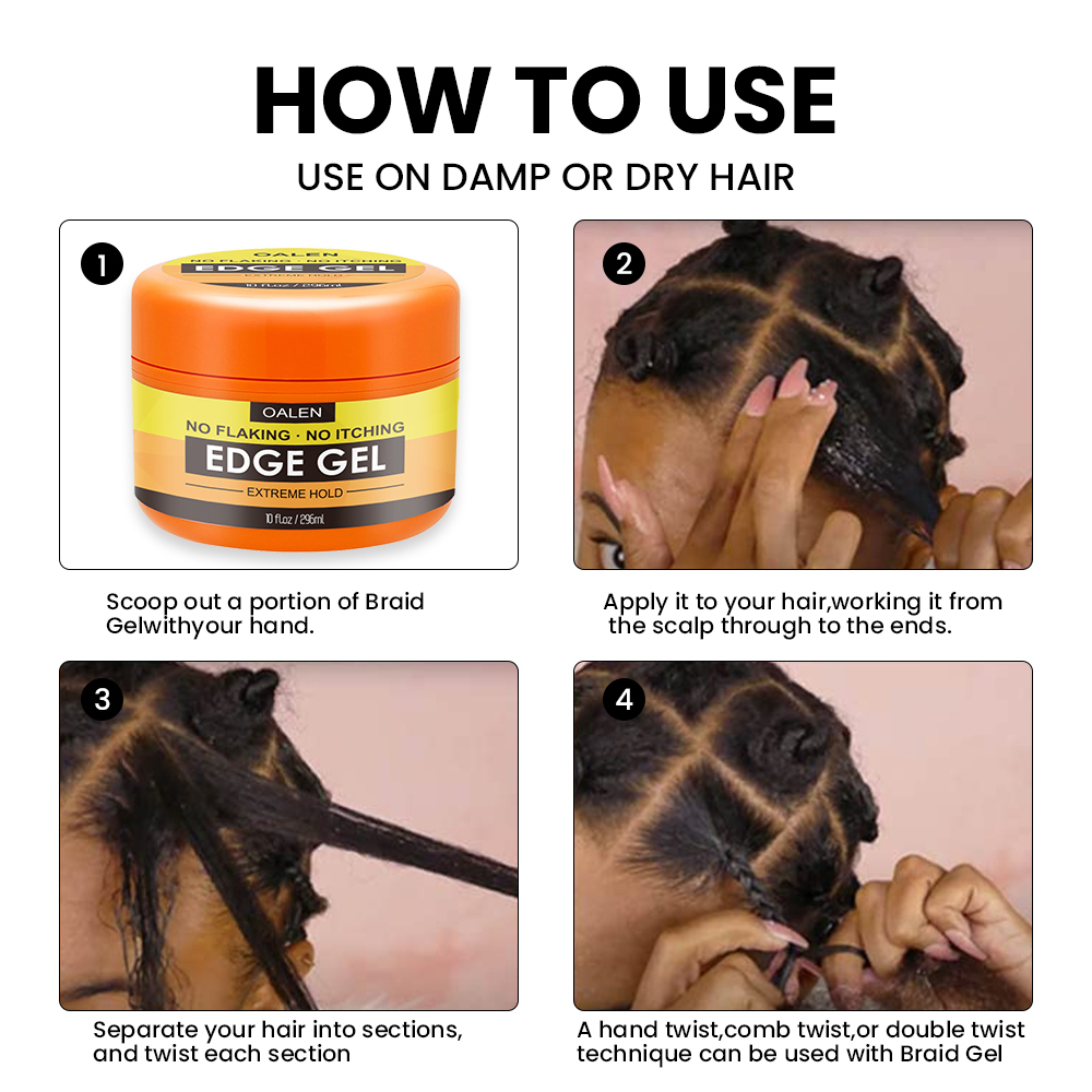 Sale Private Label 72h Extra Hold Pineapple Scent Without Flaking Curly Hair Edge Control Gel,MY SHOP