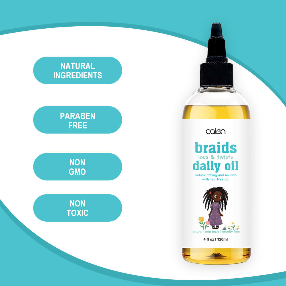 Braid Oil Kids Braiding Hair Oil and Dry Scalp Oil for Kids, Natural Curly Hair Products Infant Toddler Girls and Boys,oalen cosmetics