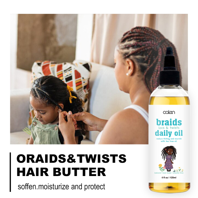 Braid Oil Kids Braiding Hair Oil and Dry Scalp Oil for Kids, Natural Curly Hair Products Infant Toddler Girls and Boys,oalen cosmetics