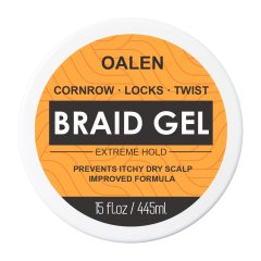 Oalen Sale Private Label 72h Extra Hold Pineapple Scent Without Flaking Curly Hair Edge Control Gel,MY SHOP