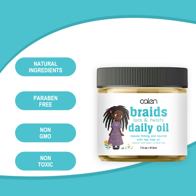 Kids Braiding oil - Moisturizing & Soothing Dry Scalp Oil Balm for Braids, Twists - Natural Curly Hair Products for Infant Toddler Girls and Boys,MY SHOP